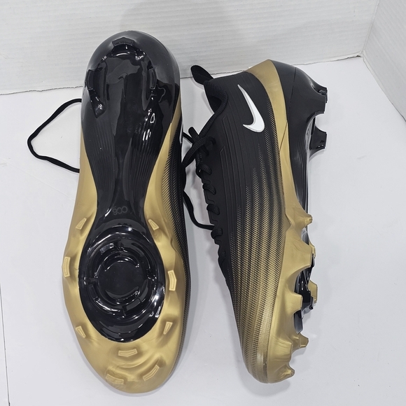 Nike Vapor Speed 3 Football Cleats Mens sz 15 Black Gold FB3303-003